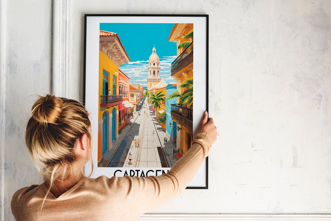 Cartagena Travel Poster, South America Home Decor - Image 2