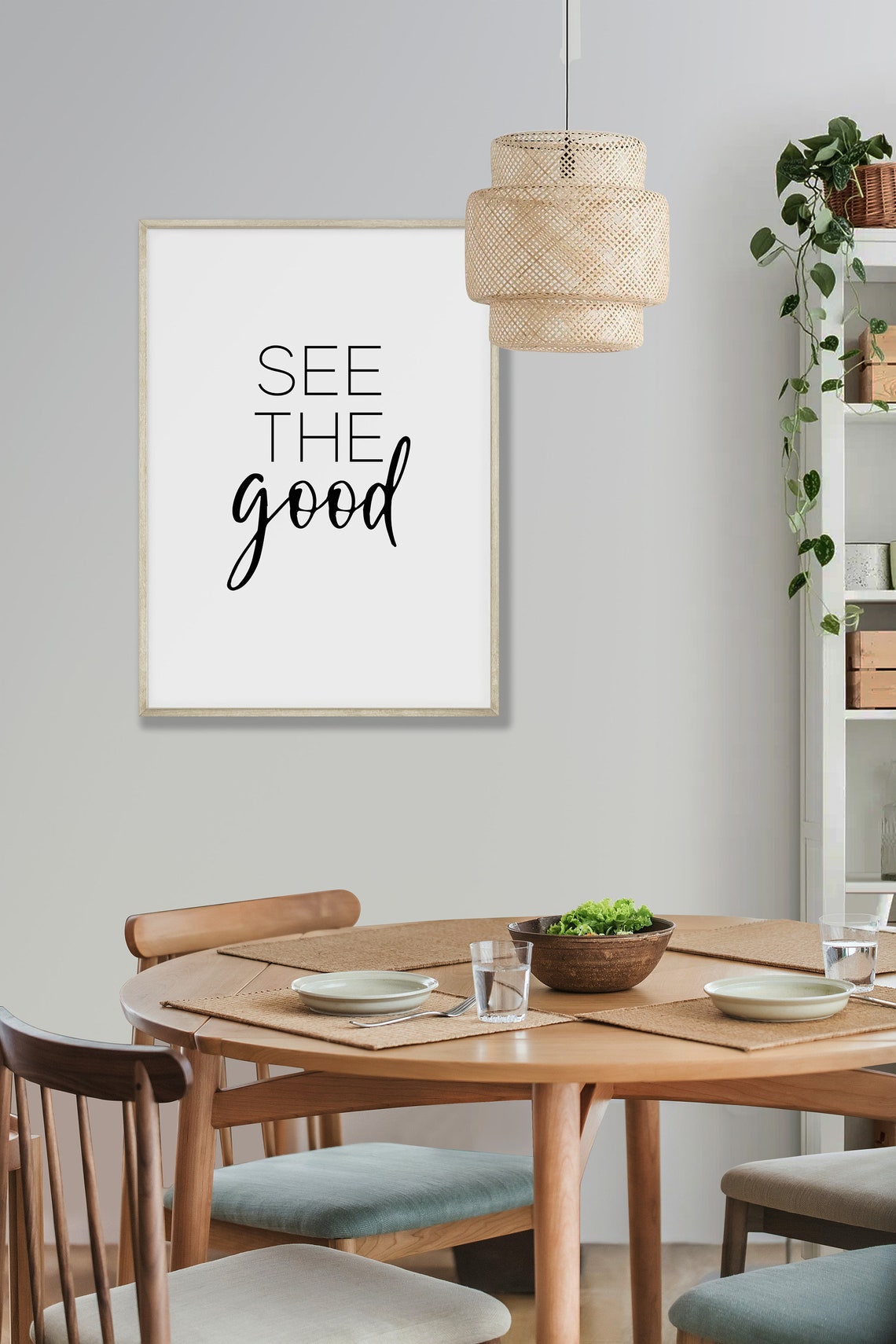 See The Good Quote Print Positive Affirmation Minimalist Wall Decor - Image 3