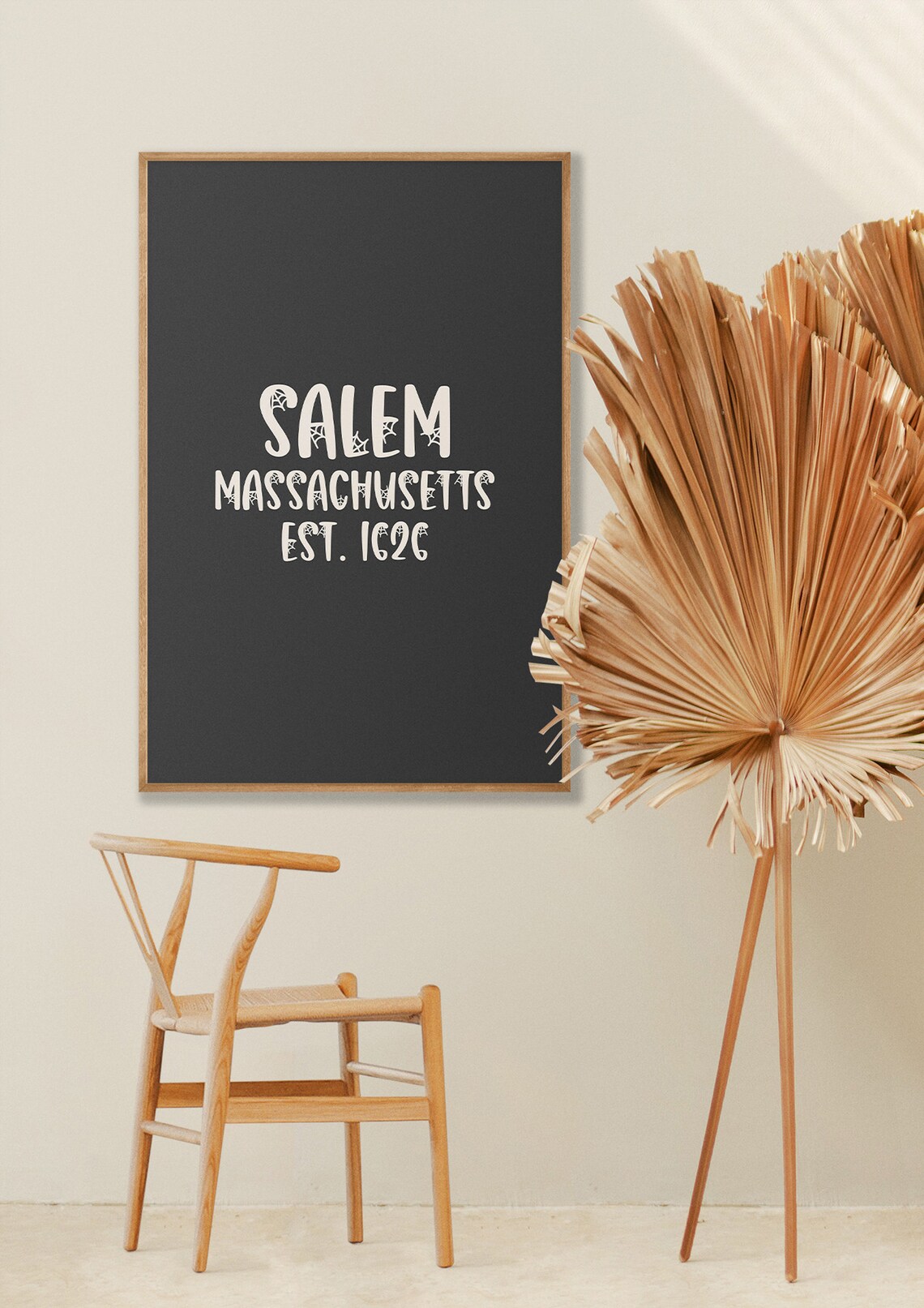 Salem Massachusetts Est 1626 Witch Town History Halloween Poster - Image 5