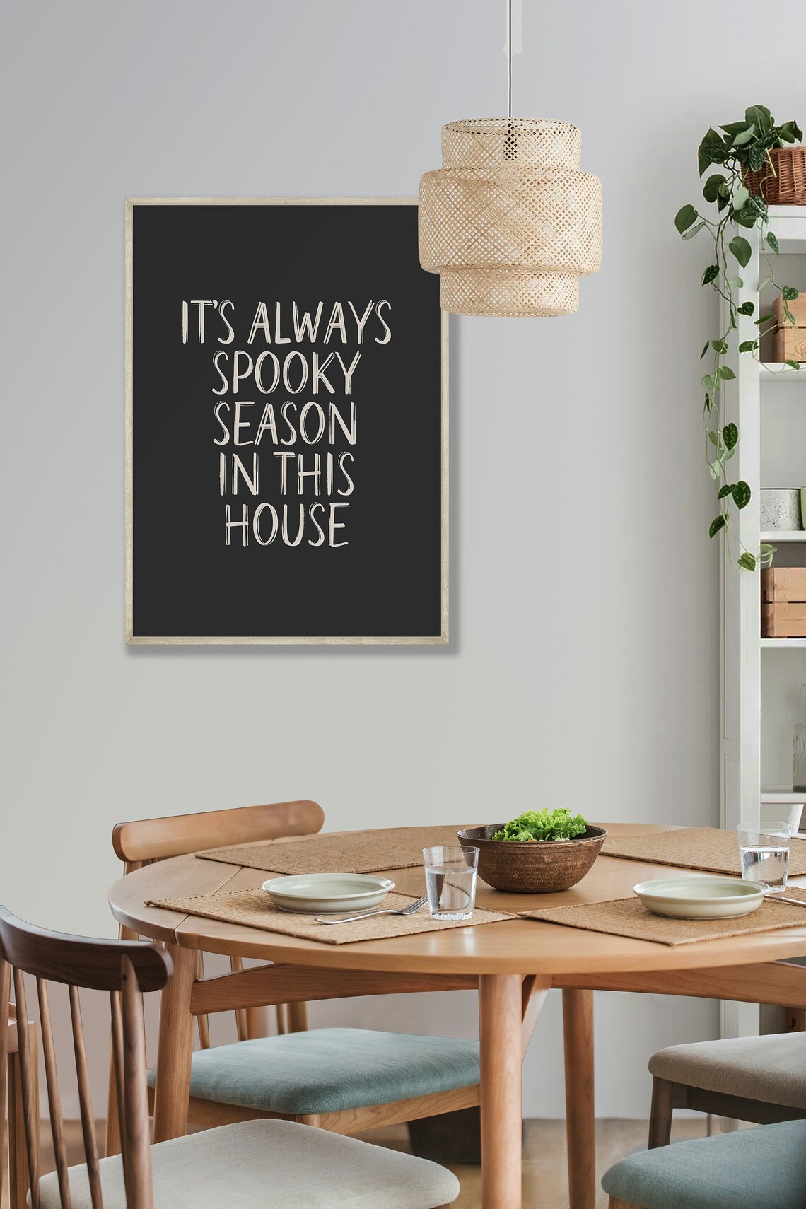 Always Spooky Season in This House Halloween Quote Wall Poster - Image 3