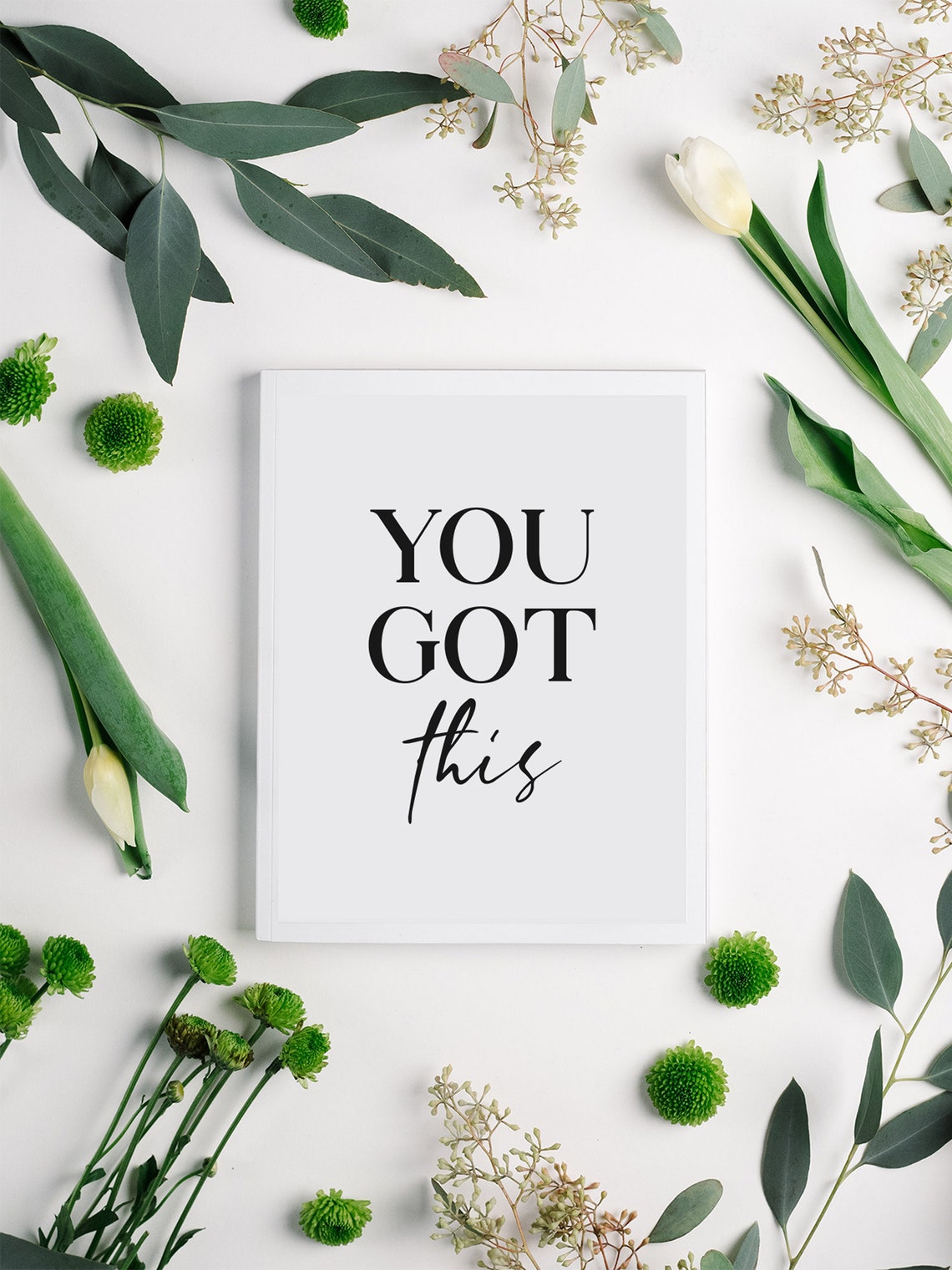 You Got This Encouragement Black Serif Script Typography Poster - Image 4