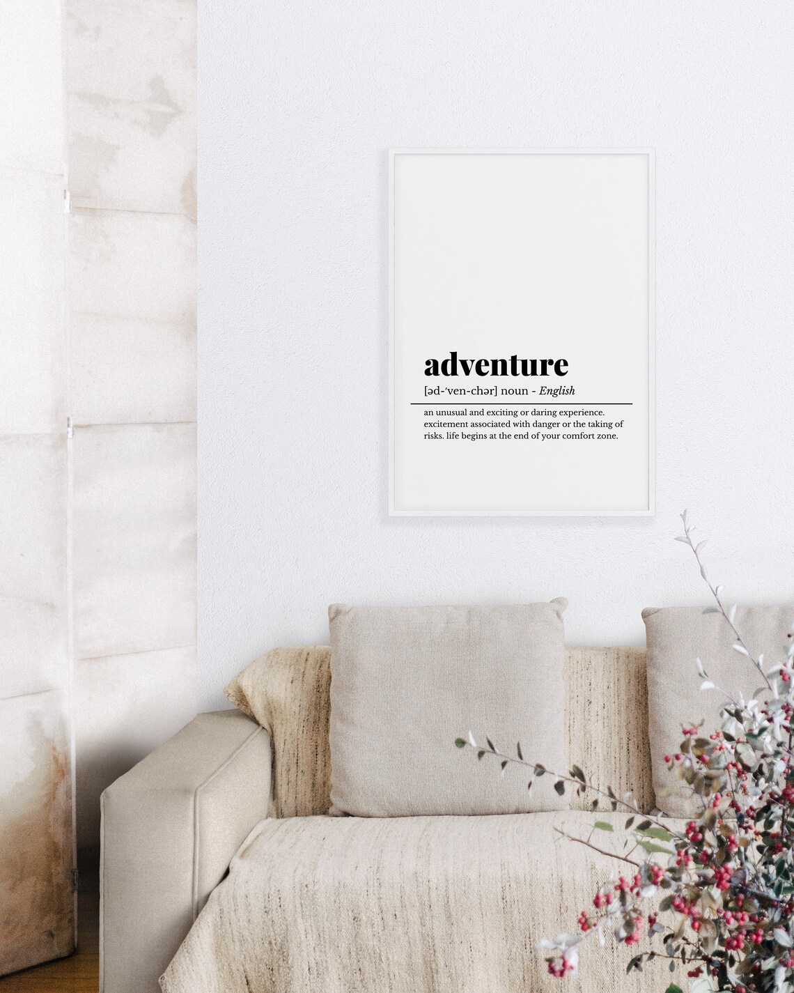 Adventure Definition Dictionary Art Travel Quote Wanderlust Wall Poster - Image 5