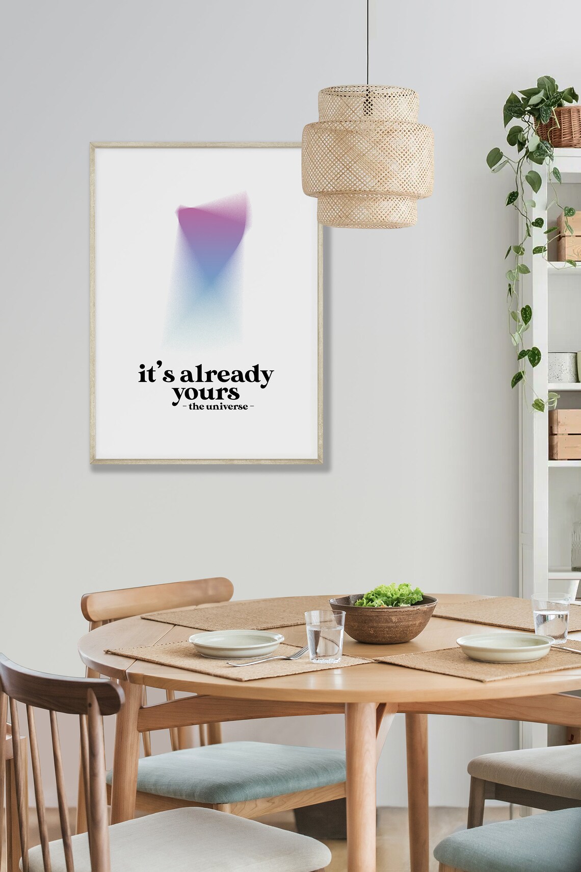 It Is Already Yours Abstract Gradient Universe Manifestation Quote Poster - Image 5