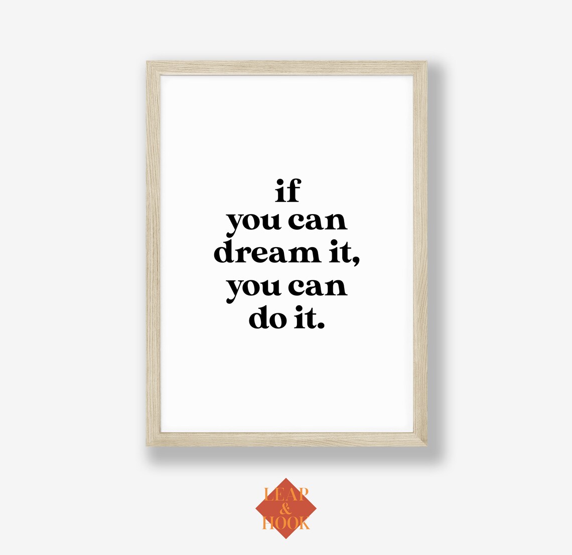If You Can Dream It You Can Do It Quote Print Motivational Wall Decor - Image 2
