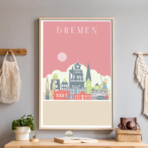 Custom Bremen Art A Unique Gift For Housewarming Anniversaries Or Any Special Occasion