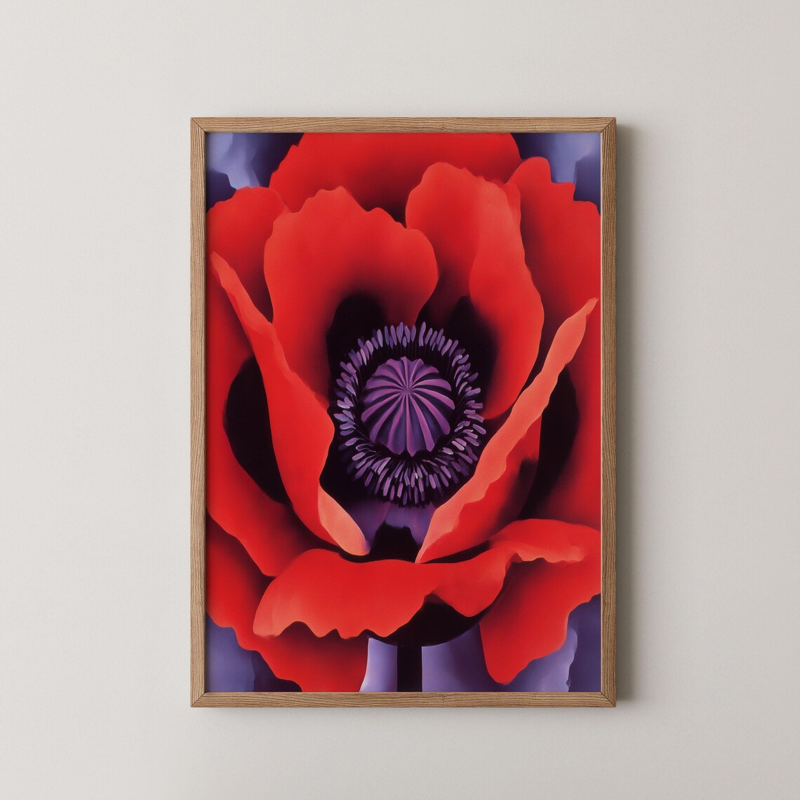 Georgia Okeeffe Painting Print Large Wall Art Abstract Botanical Poster