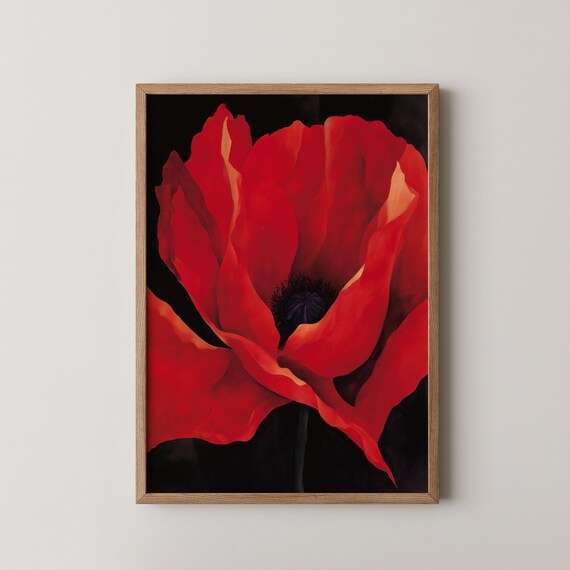 Georgia Okeeffe Painting Print Large Wall Art Abstract Botanical Poster