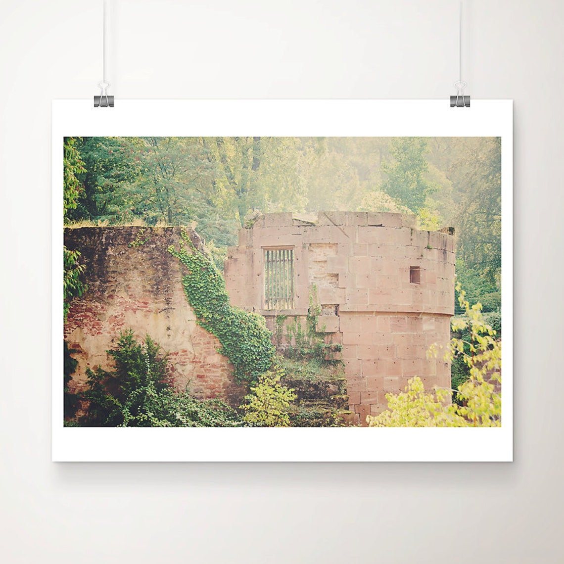 Heidelberg Castle Ruins Germany Fairytale Photography Poster