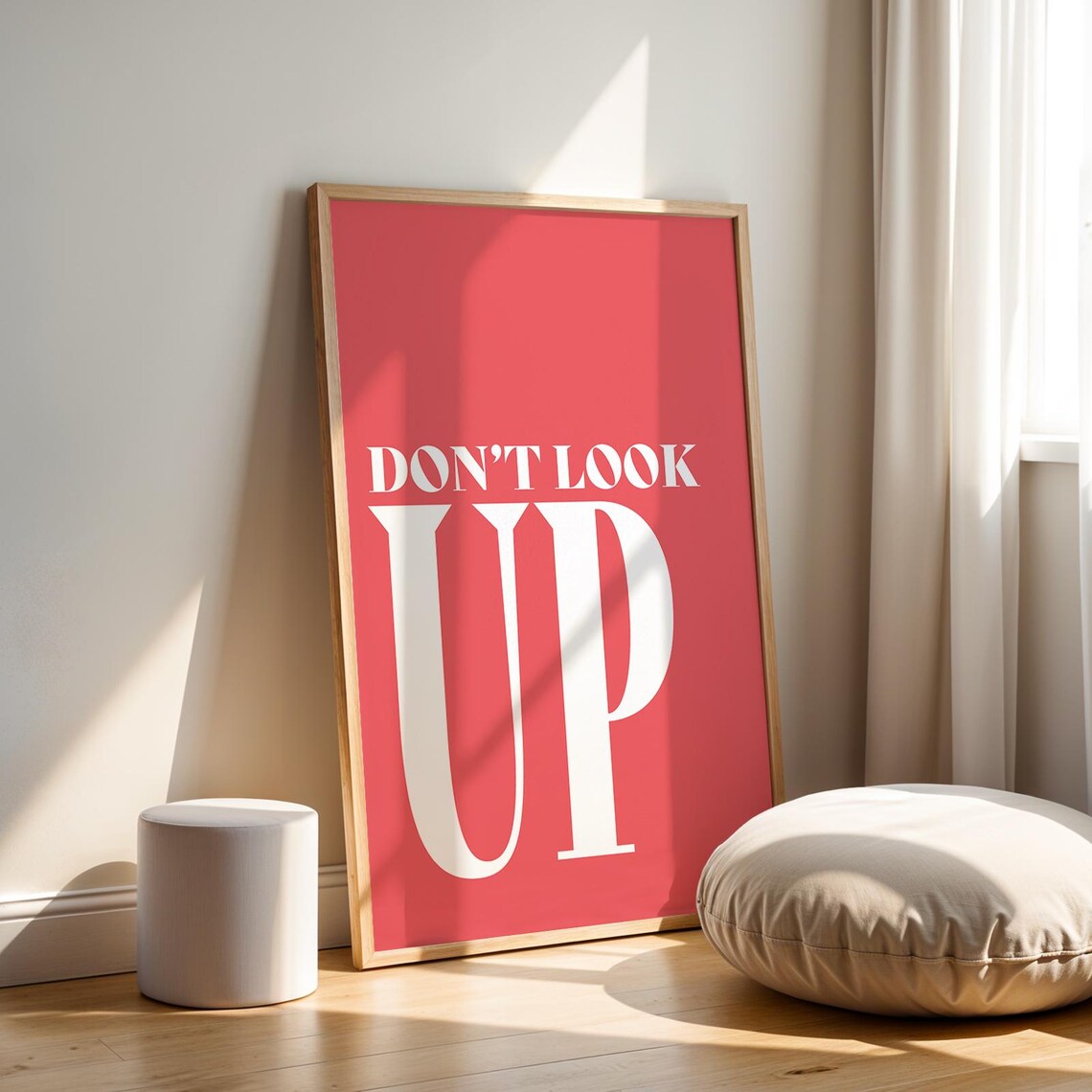 Dont Look Up Bold Typography Statement Poster - Image 4