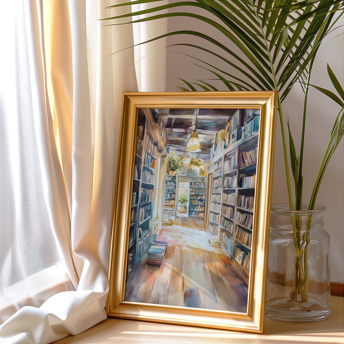 Book Lover Reading Nook Decor Literary Wall Print - Image 2