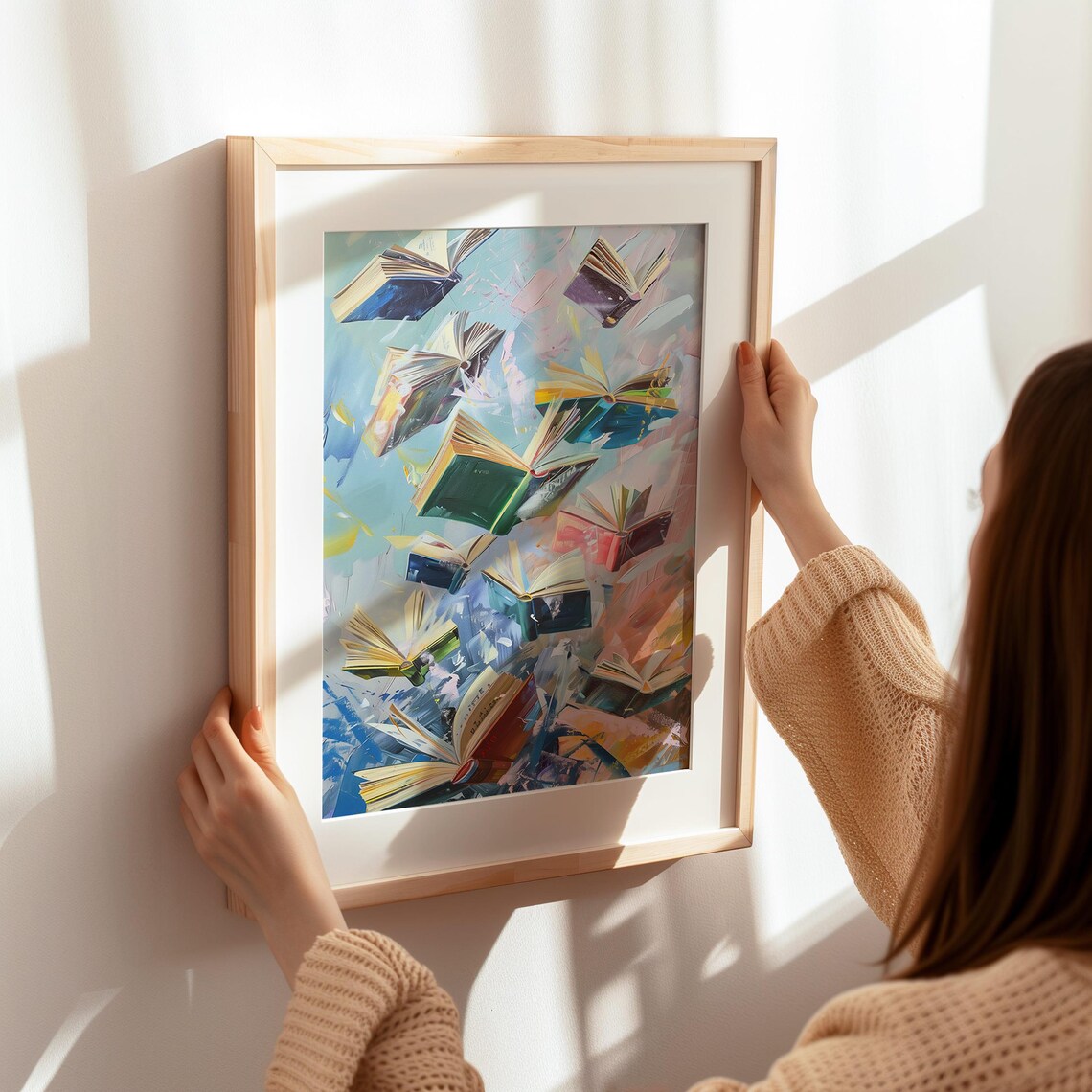 Flying Books Art Print, Vibrant Literary Decor - Image 7