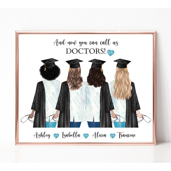 Medical School Graduates And Now Call Us Doctors Graduation Poster