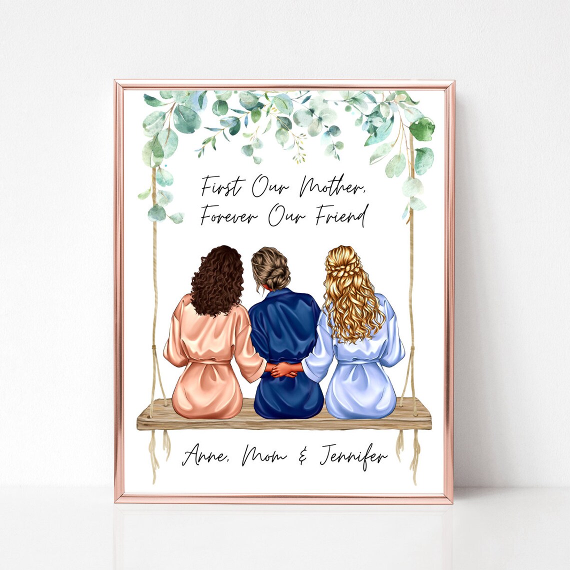 First Our Mother Forever Our Friend Mothers Day Poster Gift for Her - Image 4
