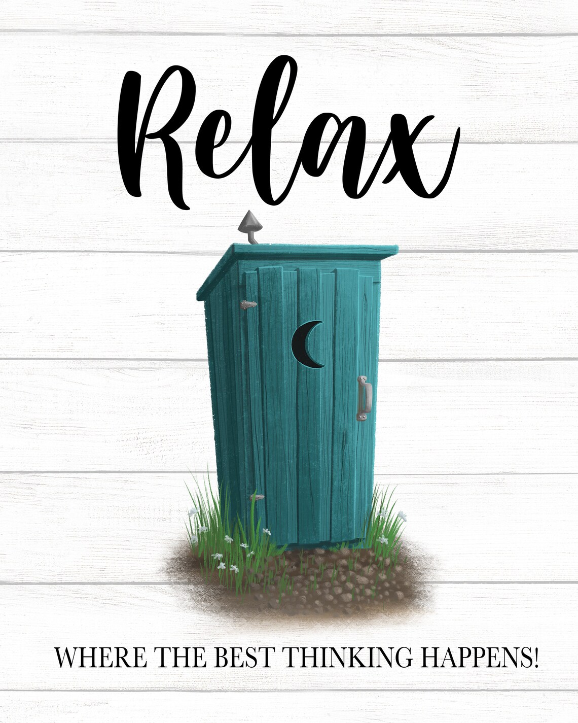 Where The Best Thinking Happens, Farmhouse Decor - Image 2