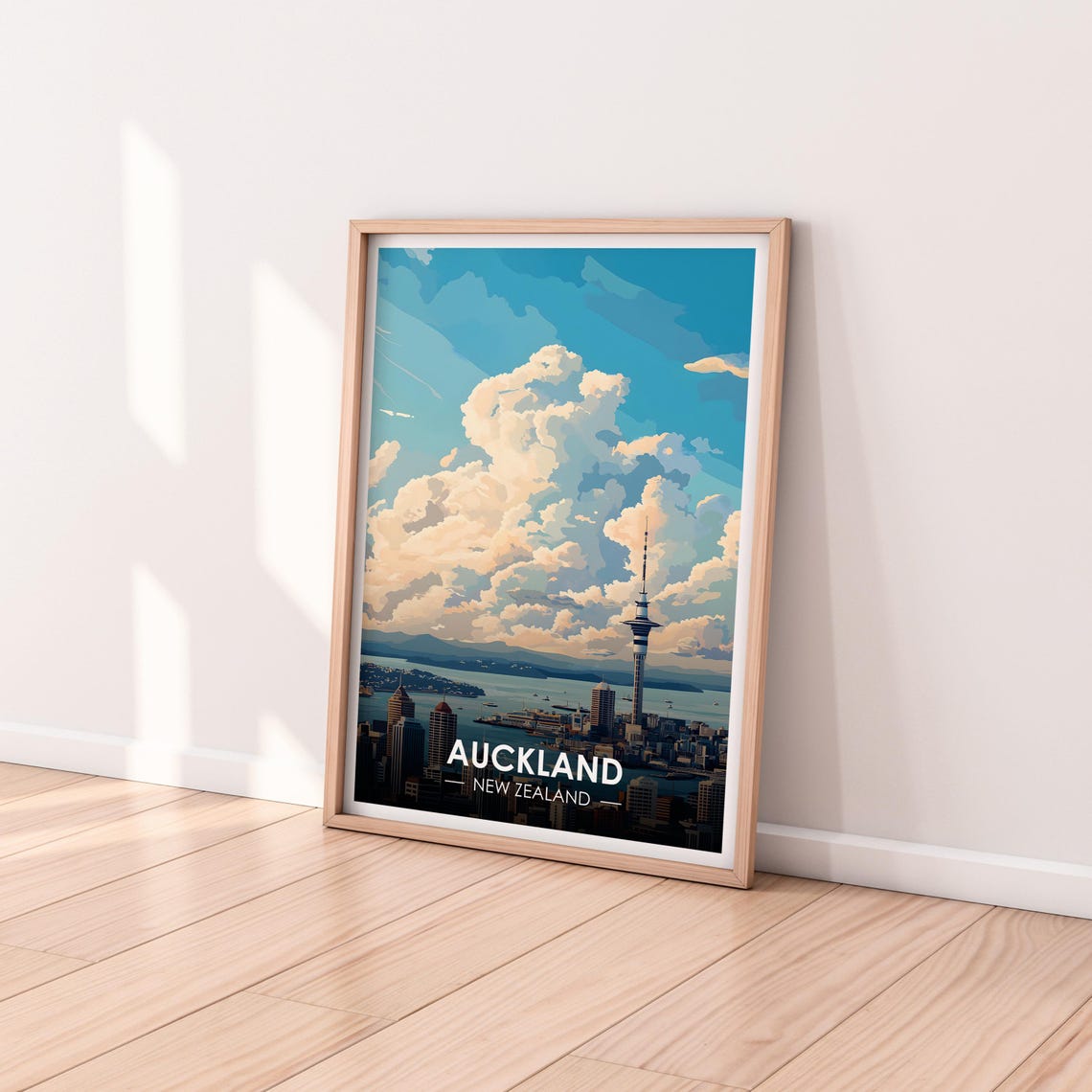 Auckland Poster Auckland Wall Art New Zealand Poster Travel Poster Premium Print New Zealand Print Auckland Poster Home Dcor - Image 2