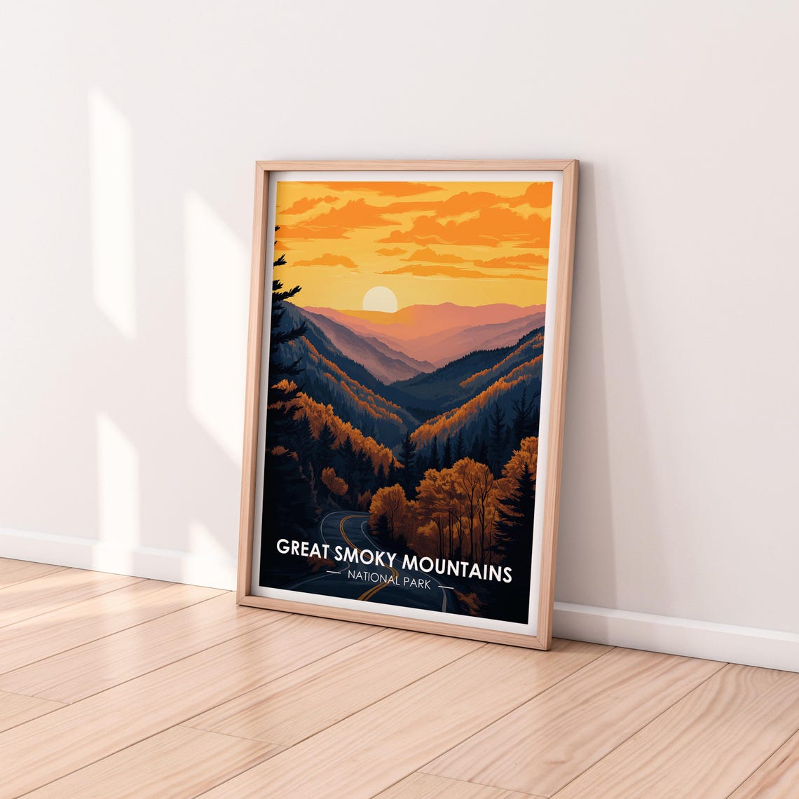 Great Smoky Mountains National Park Poster United States Travel Poster Premium Print Great Smoky Mountains Print Travel Home Dcor - Image 2