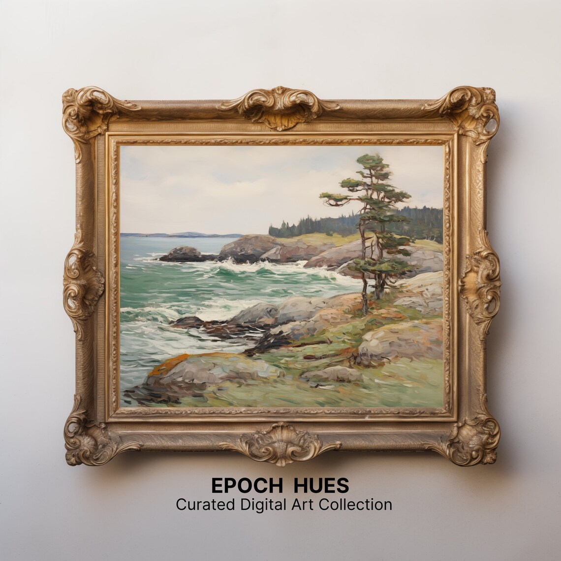 Coastal Landscape, Seascape With Pine Tree - Image 2