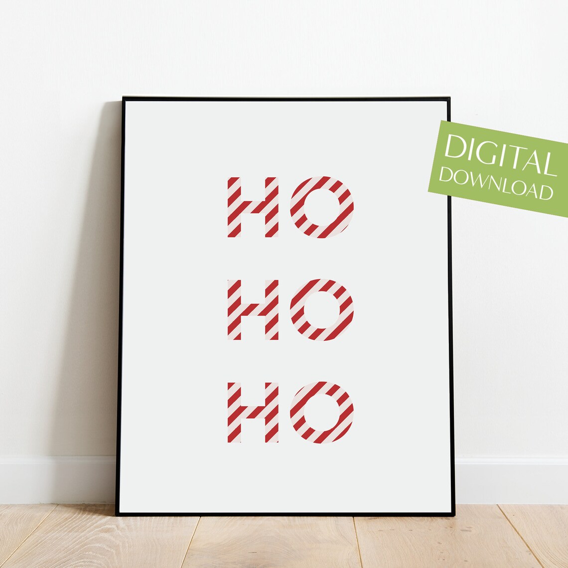 Ho Ho Ho Christmas Wall Art, Holiday Decor
