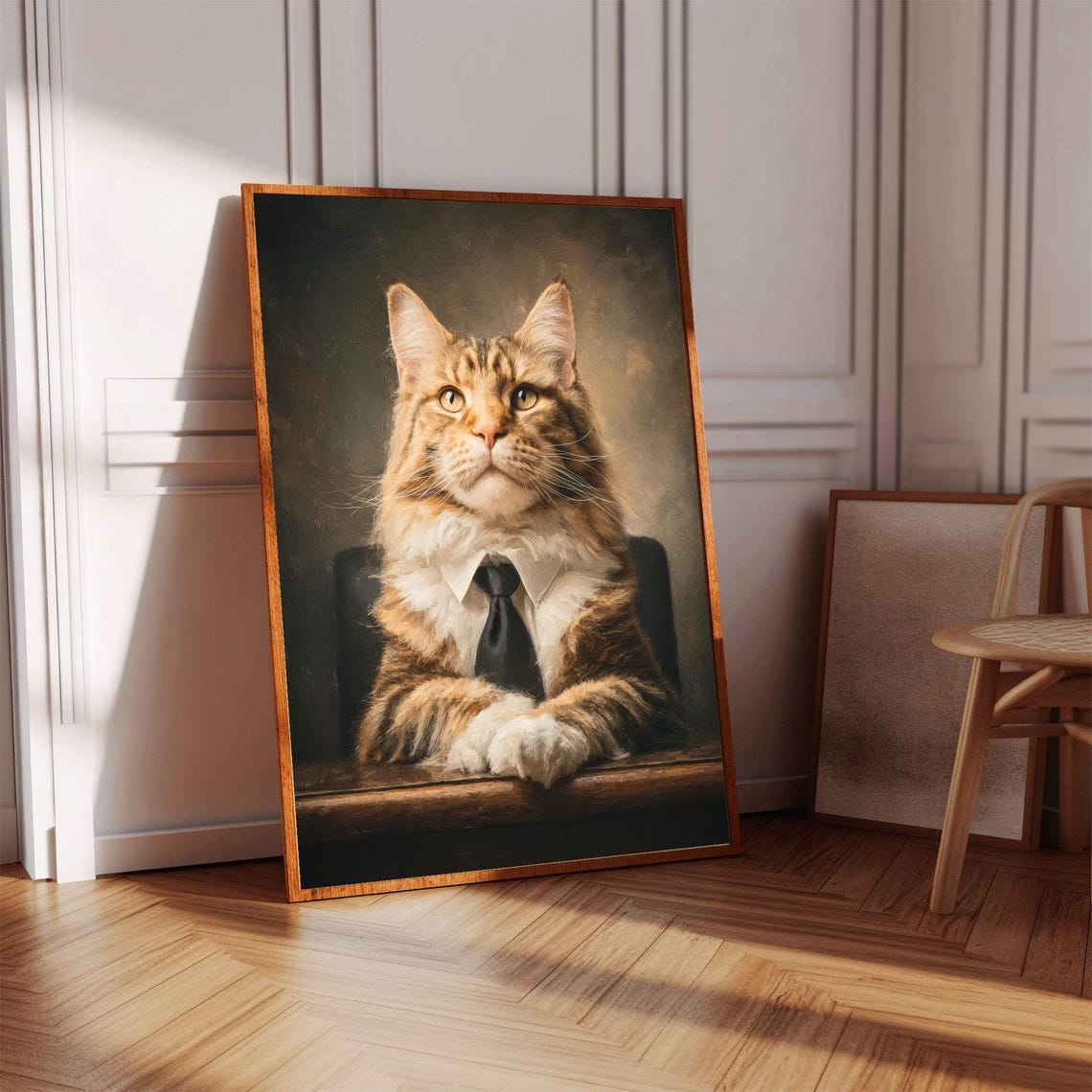Cat Dad Art Ceo Print Funny Office Poster Lovers Wall Pet Owner Gift Quirky Home Decor - Image 2