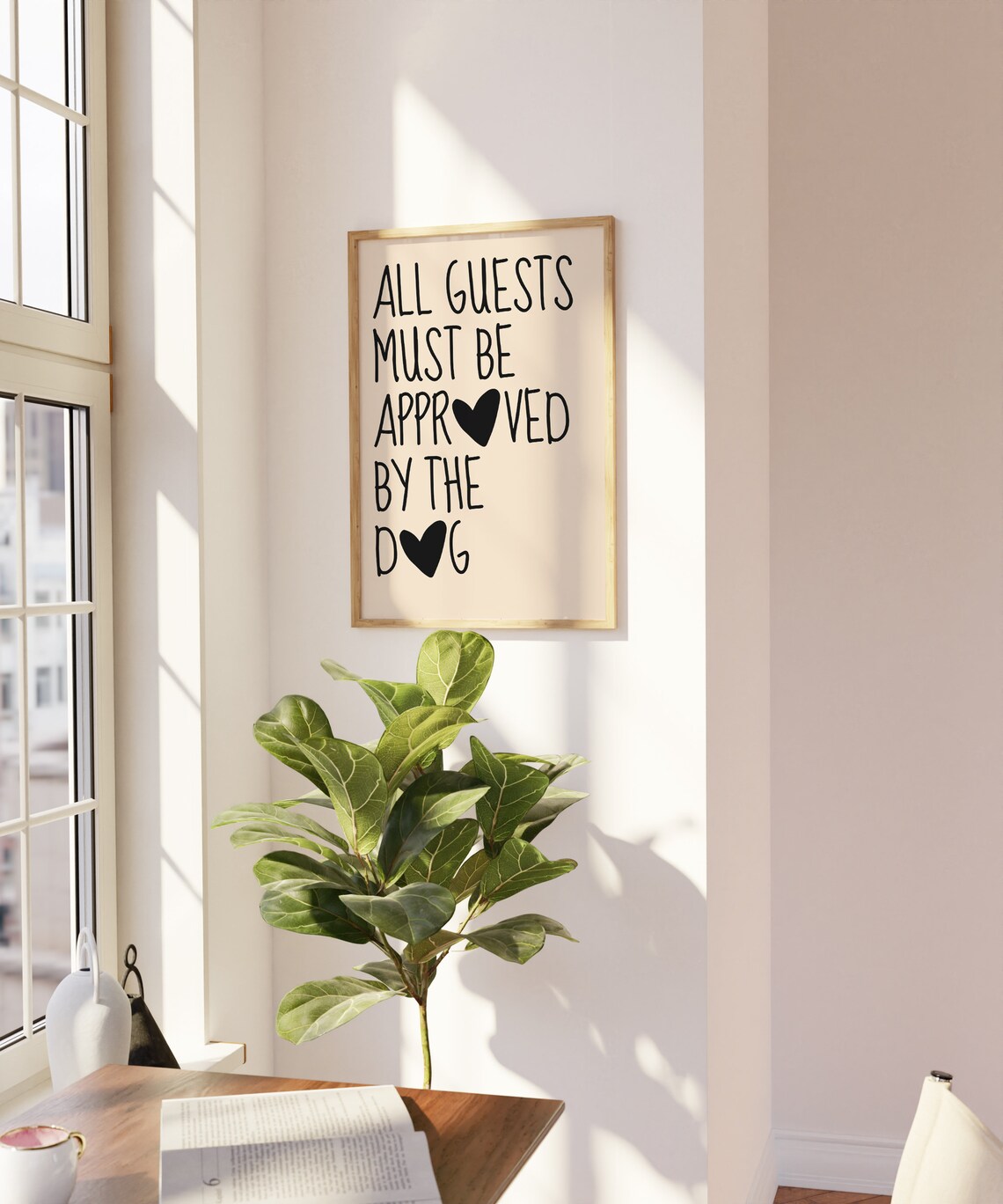 Dog Entryway Decor, Minimalist Puppy Wall Art - Image 3