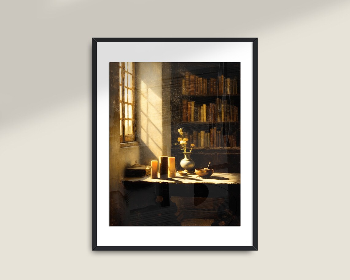 Still Life Vintage Art, Light Academia Decor Poster - Image 2