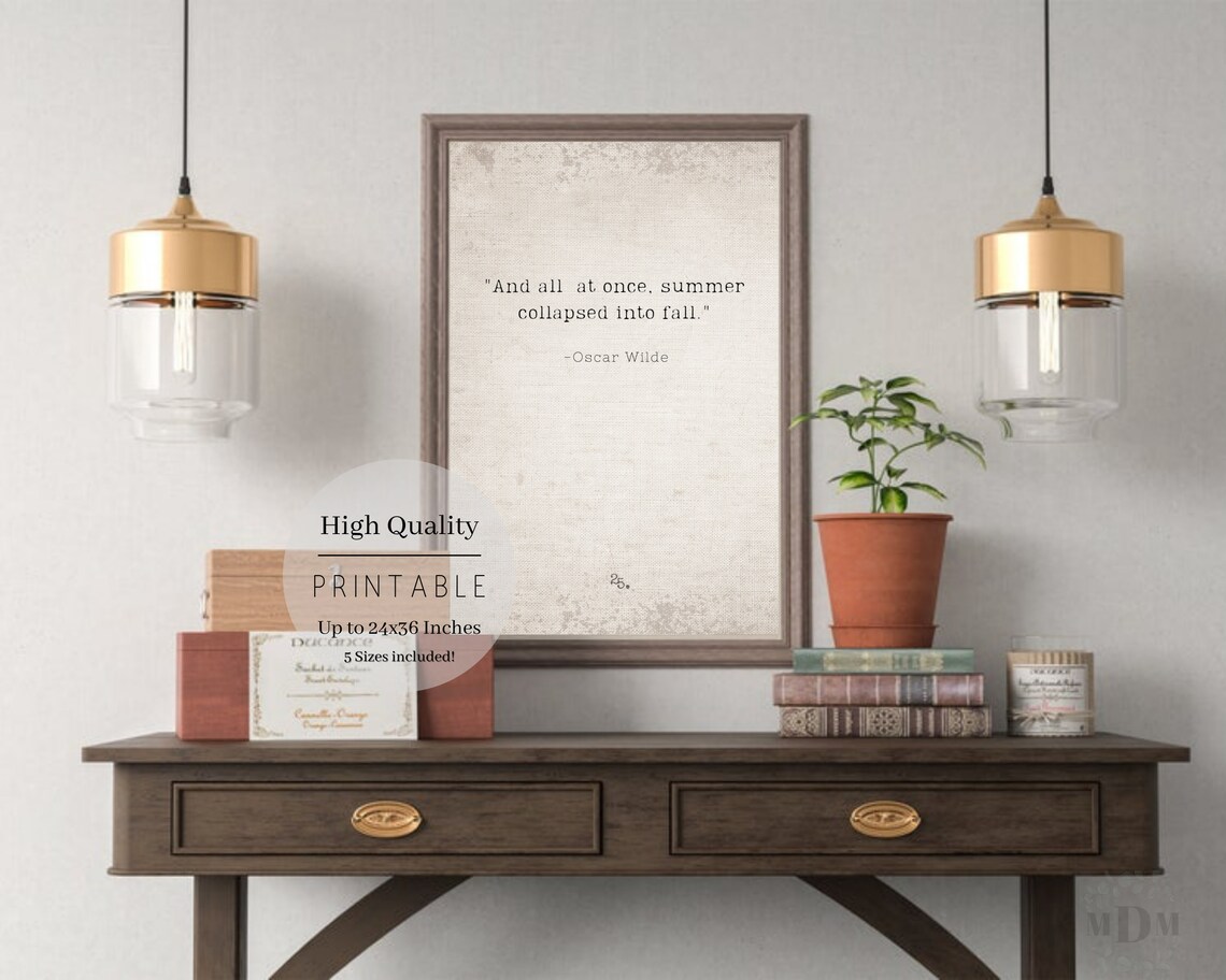 Fall Decor Autumn Quote, Farmhouse Book Art Print - Image 3