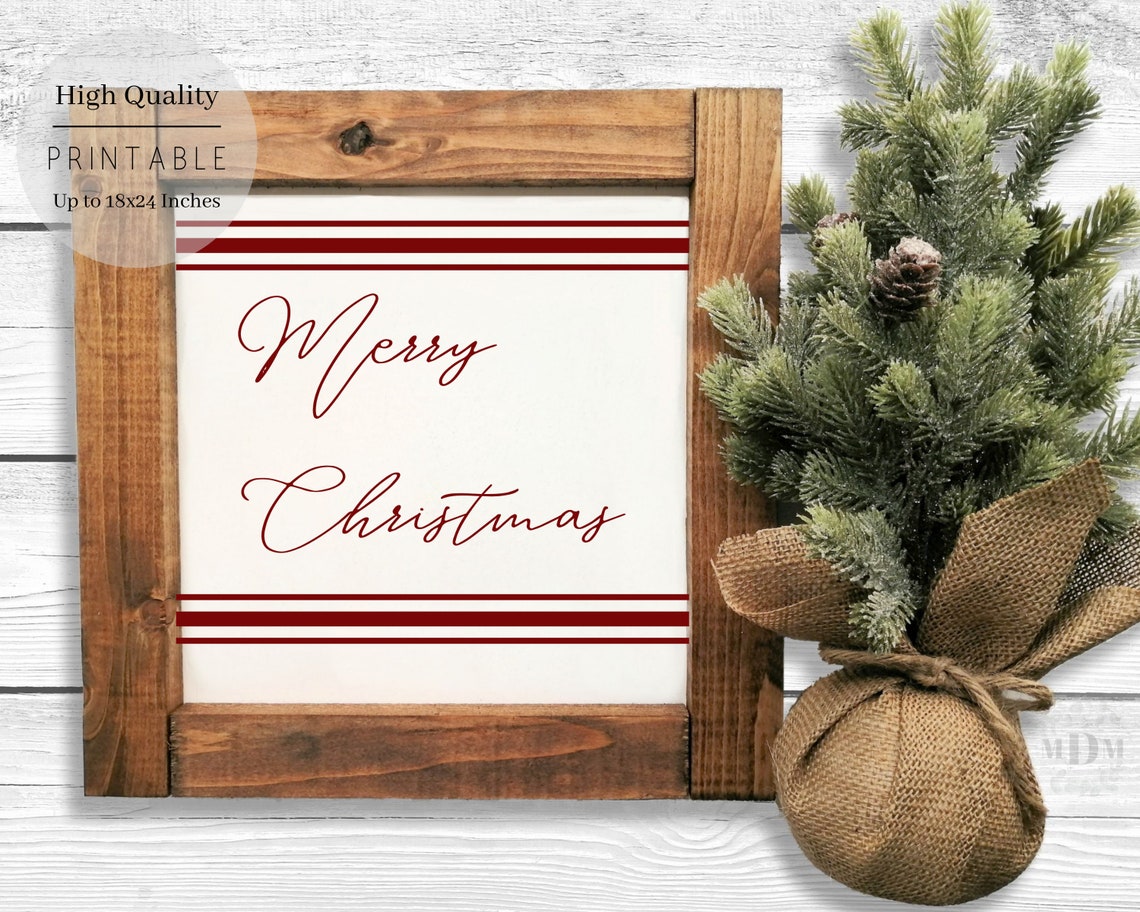 Christmas Christmas Decor Merry Christmas Sign Holiday Sign Christmas Poster Christmas Print Farmhouse Christmas Sign - Image 5
