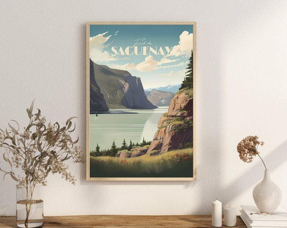Fjord Du Saguenay Travel Poster, Canadian Views