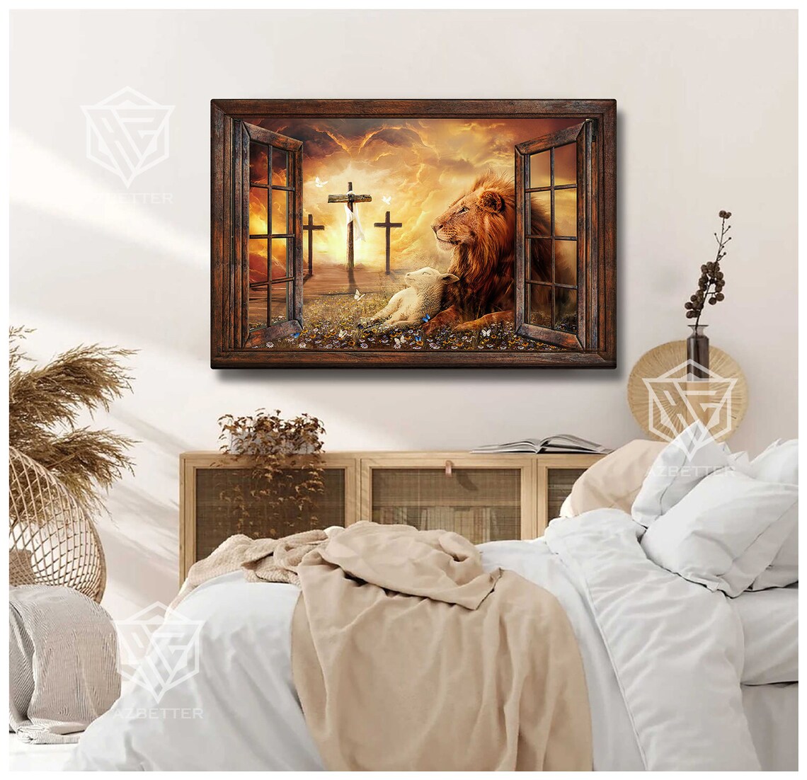 Lion Of Judah, Lamb Of God Christian Art Print - Image 5