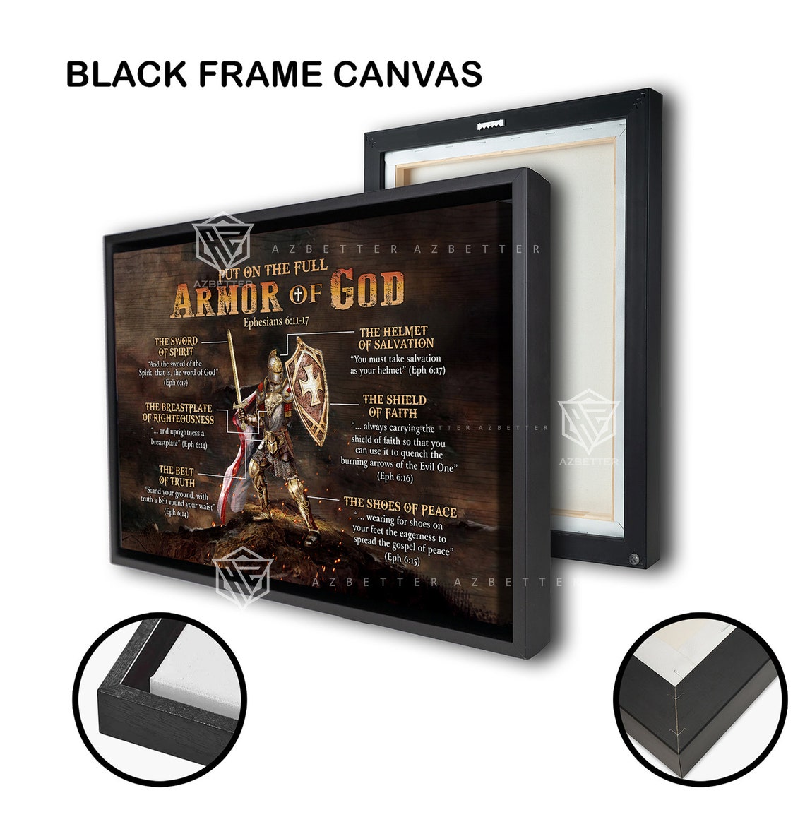 Knight Armor Of God Ephesians Sword Shield Warrior Art Poster - Image 3