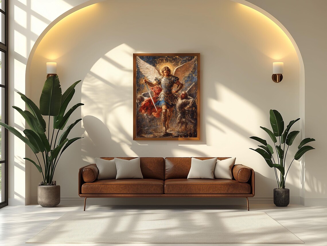 Saint Michael the Archangel Catholic Art Print - Image 3