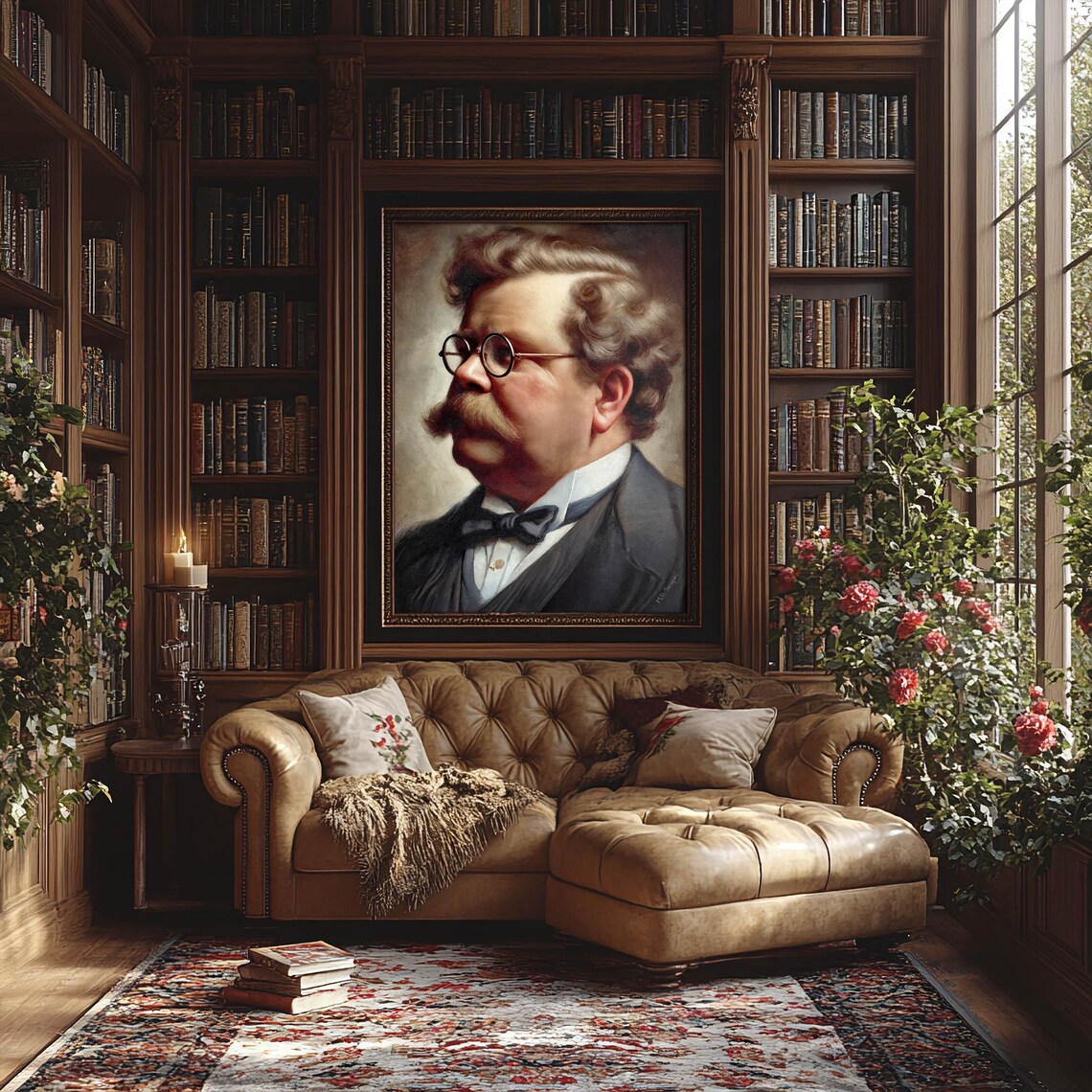 G. K. Chesterton Portrait, Catholic Art Print - Image 5