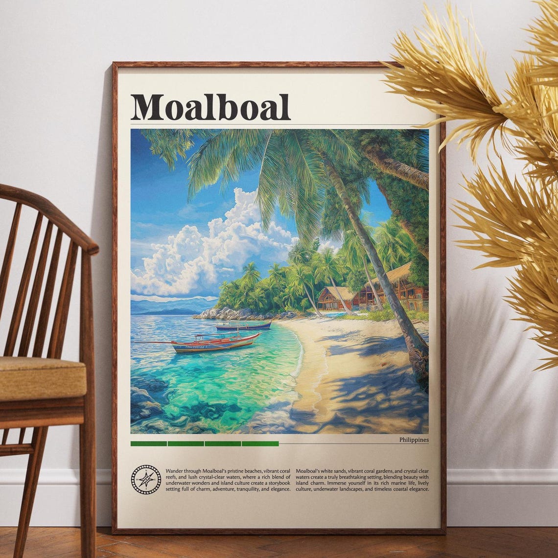 Moalboal Travel Poster, Philippines