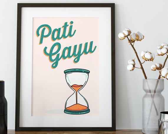 Indian Desi Poster Print, Pati Gayu