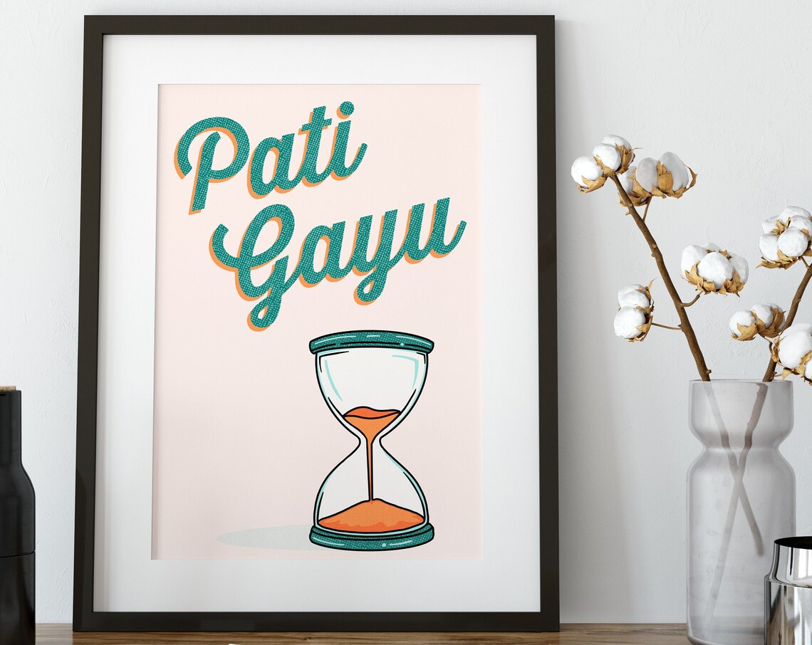 Indian Desi Poster Print, Pati Gayu