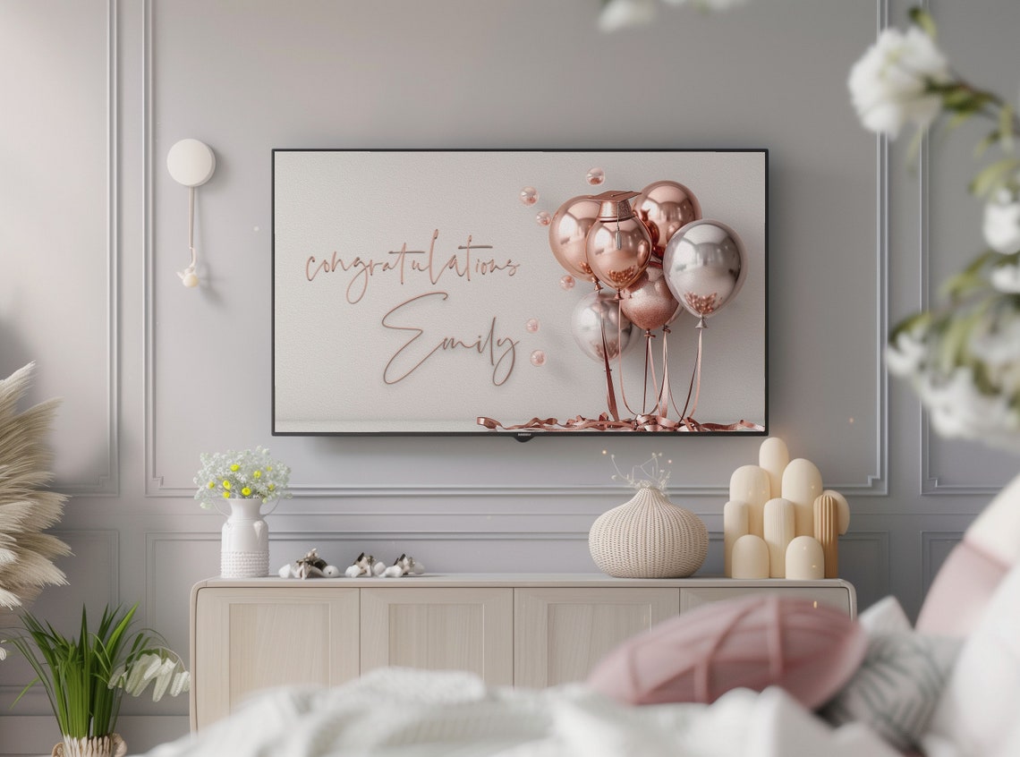Custom Frame Tv Art Graduation Frame Tv Frame Tv Art Tv Graduation Art Custom Graduation Personalized Graduation - Image 3