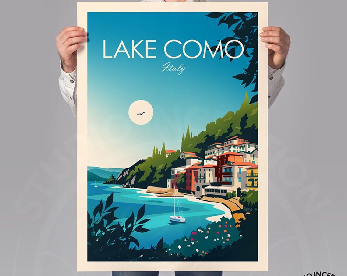 Amalfi Coast Vintage Travel Poster - Image 2