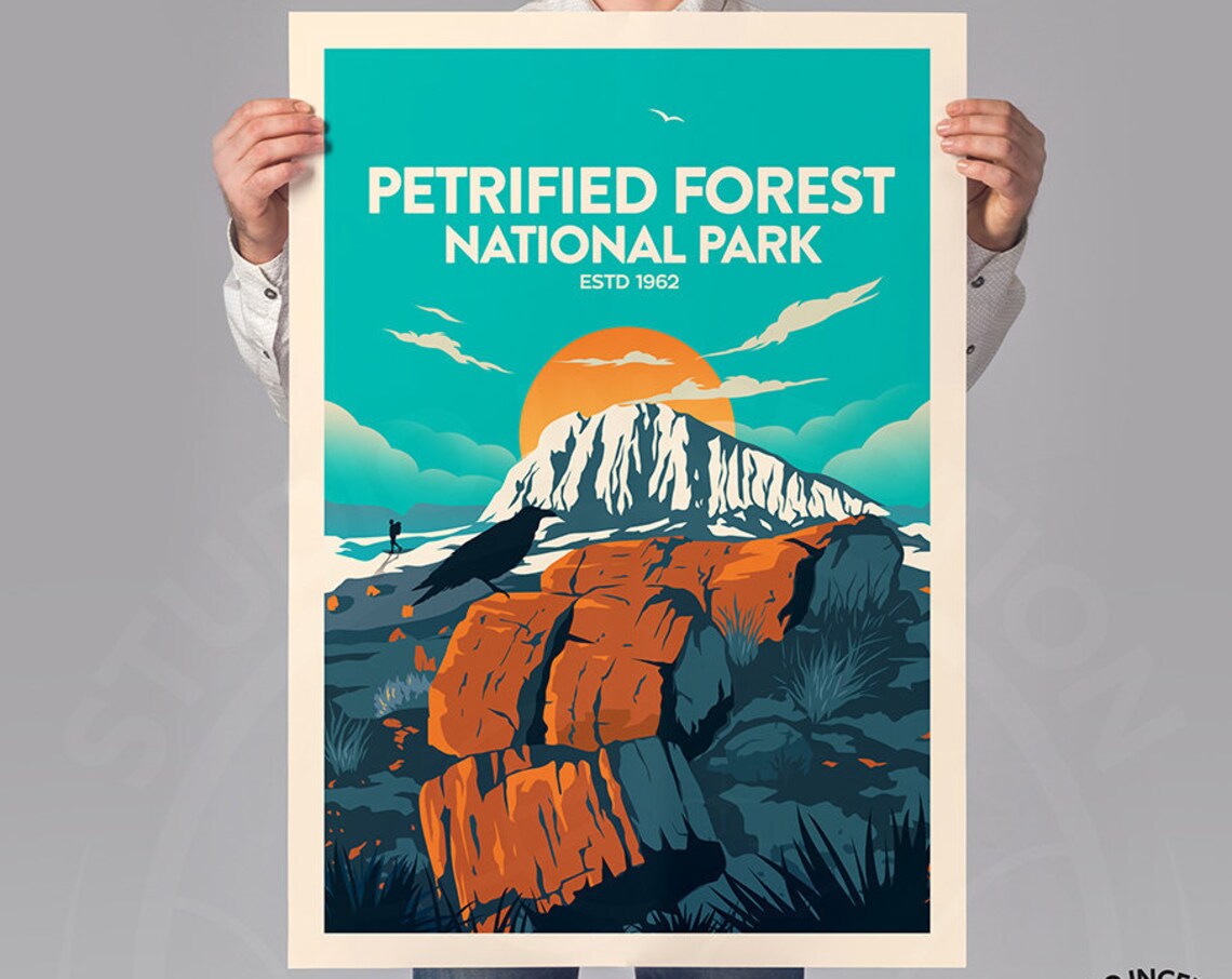 Petrified Forest National Park Travel Poster Print - Image 3
