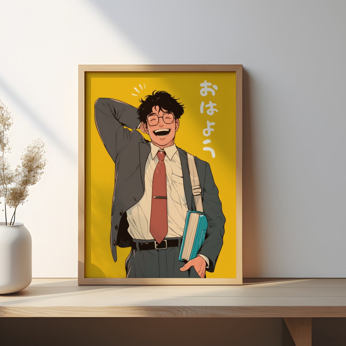 Ohayo Good Morning Anime Teacher Retro Japanese Classroom Poster