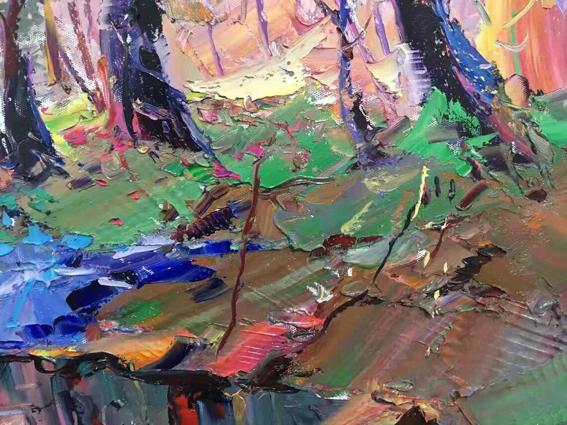 Impression Oil Painting Scenery, Landscape Art Print - Image 2