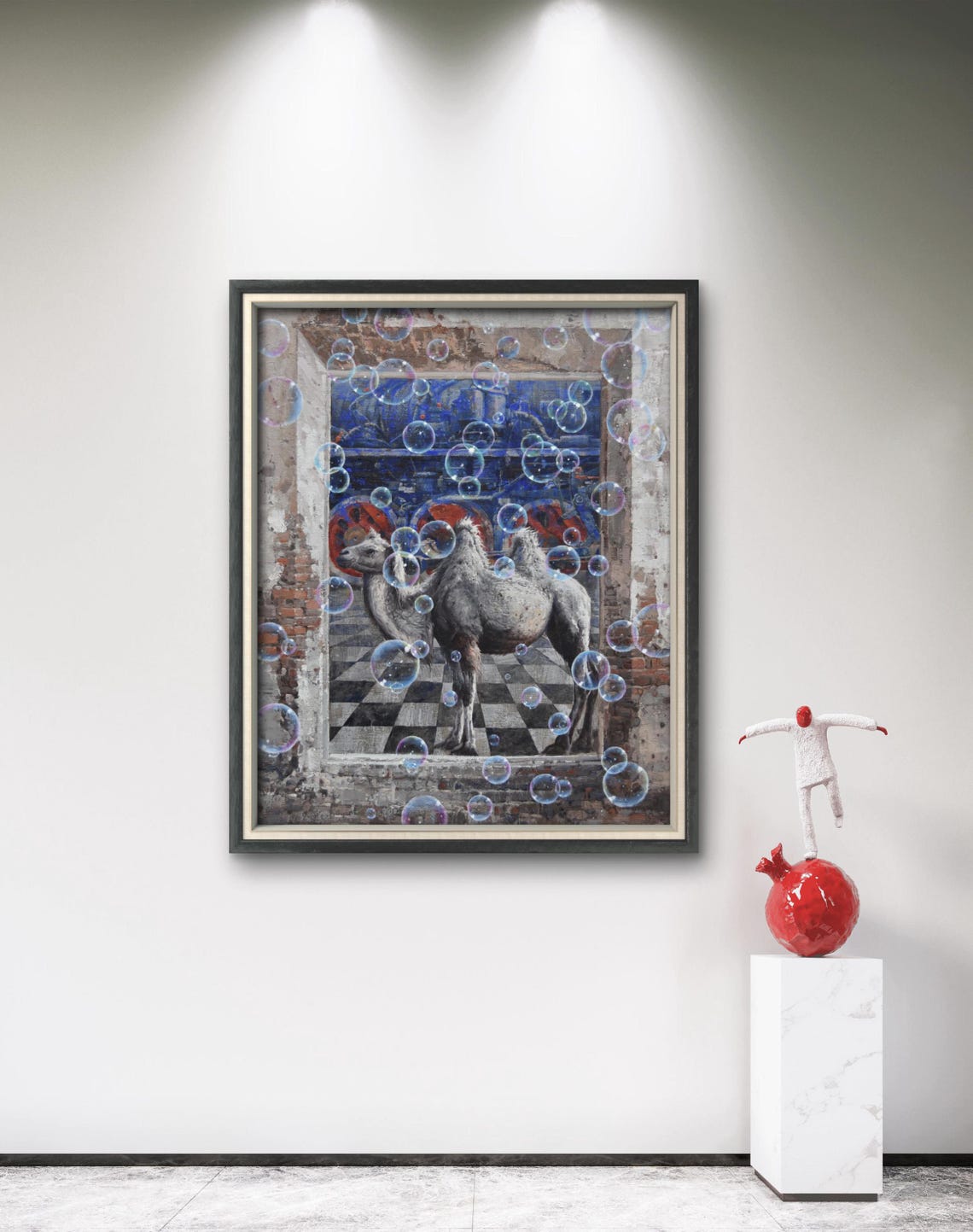 Original Oil Painting Contemporary Art Oil Painting Wall Art Modern Art Decoration Home Decoration Camel Painting