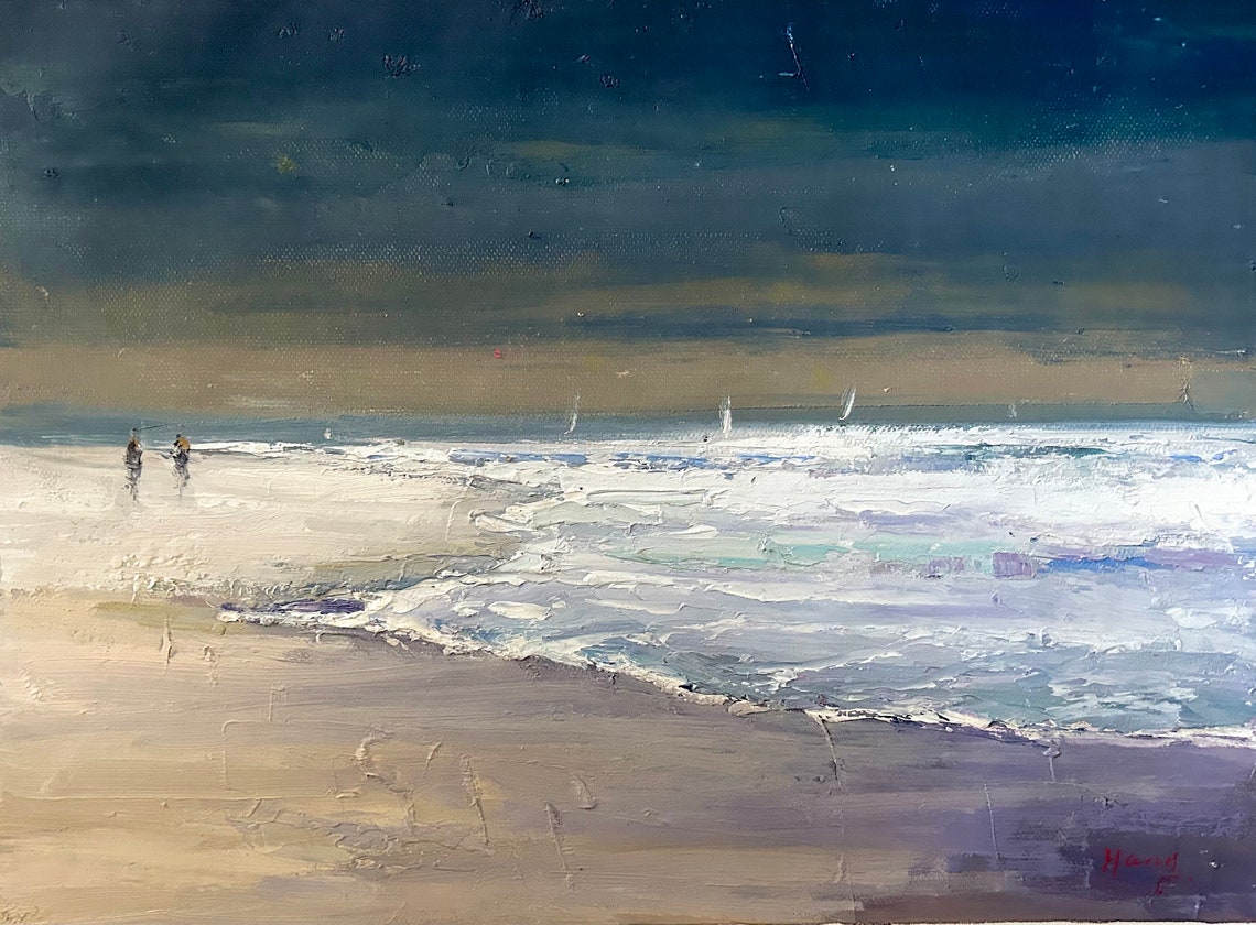 Oil Painting Sea Painting Beach Painting Landscape Painting Oil On Modern Oil Painting Home Decoration Boho Wall Decor Home Decor