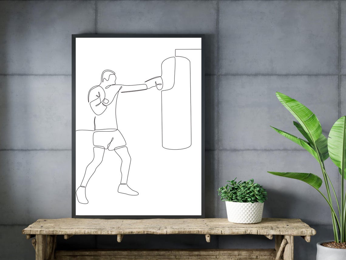 Boxing Line Art - Image 3