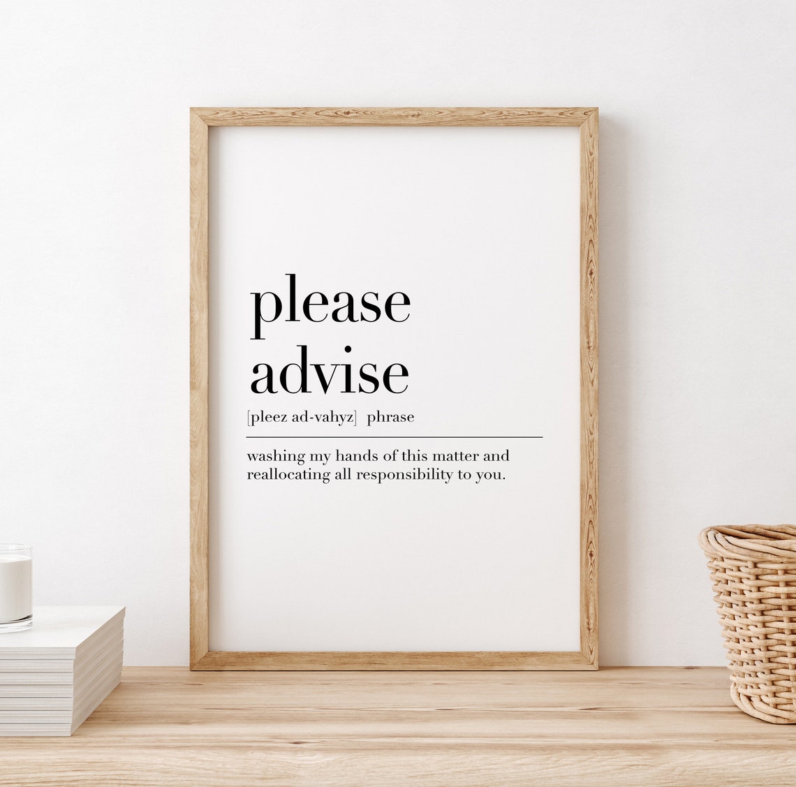 Please Advise Funny Office Email Corporate Phrase Humor Poster - Image 2