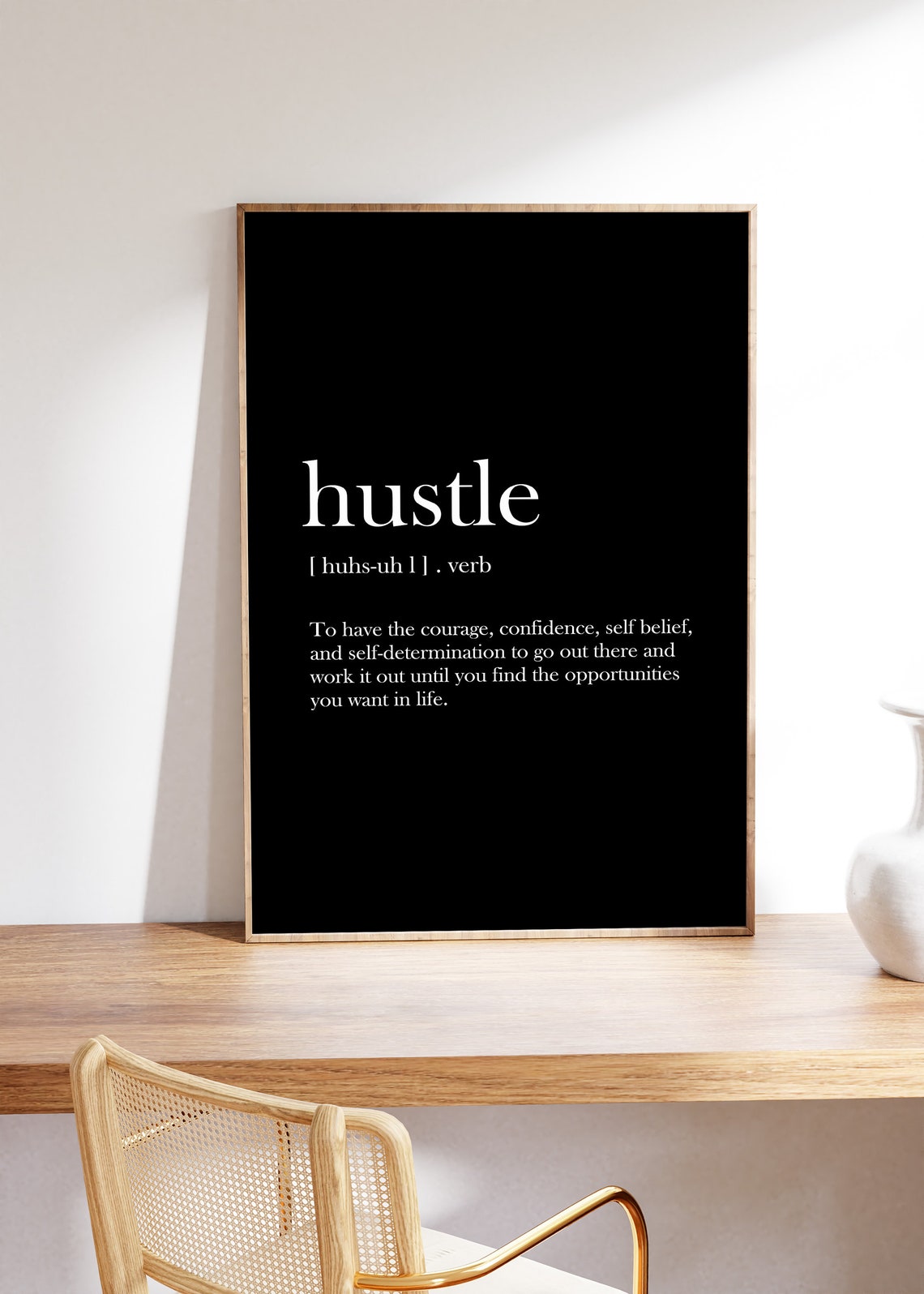 Hustle Poster Definition Wall Art Quote Print Motivational Print Definition Print Hustle Print Hustle Hustle Quote Hustle Definition - Image 2