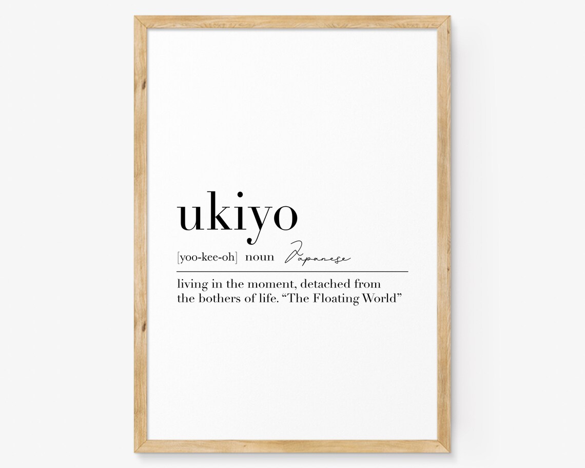 Ukiyo Definition Print, Japanese Nordic Style