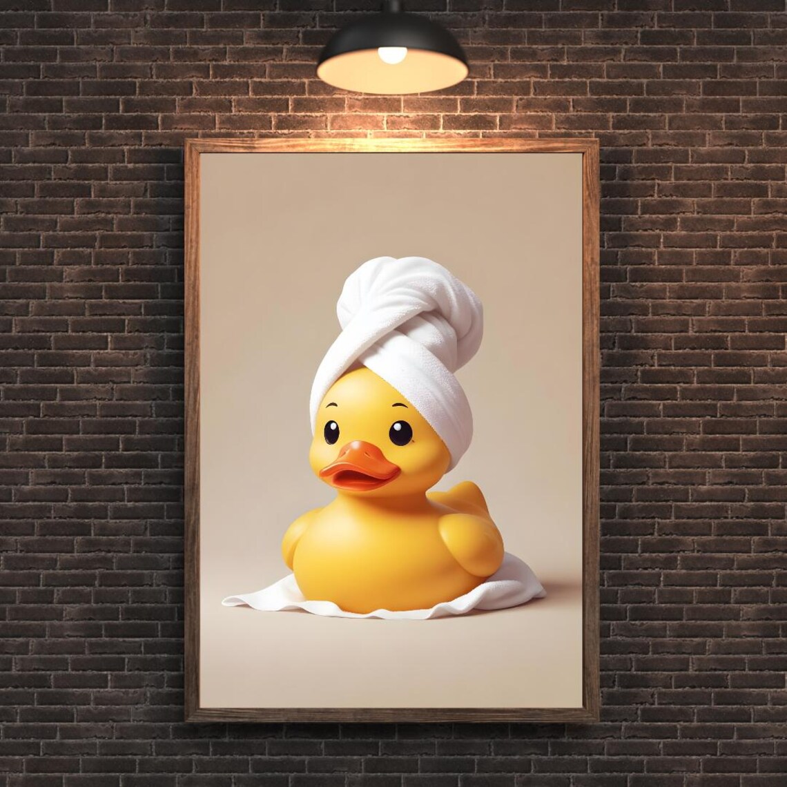 Cute Duck Shower, Funny Modern Bathroom Poster - Image 4