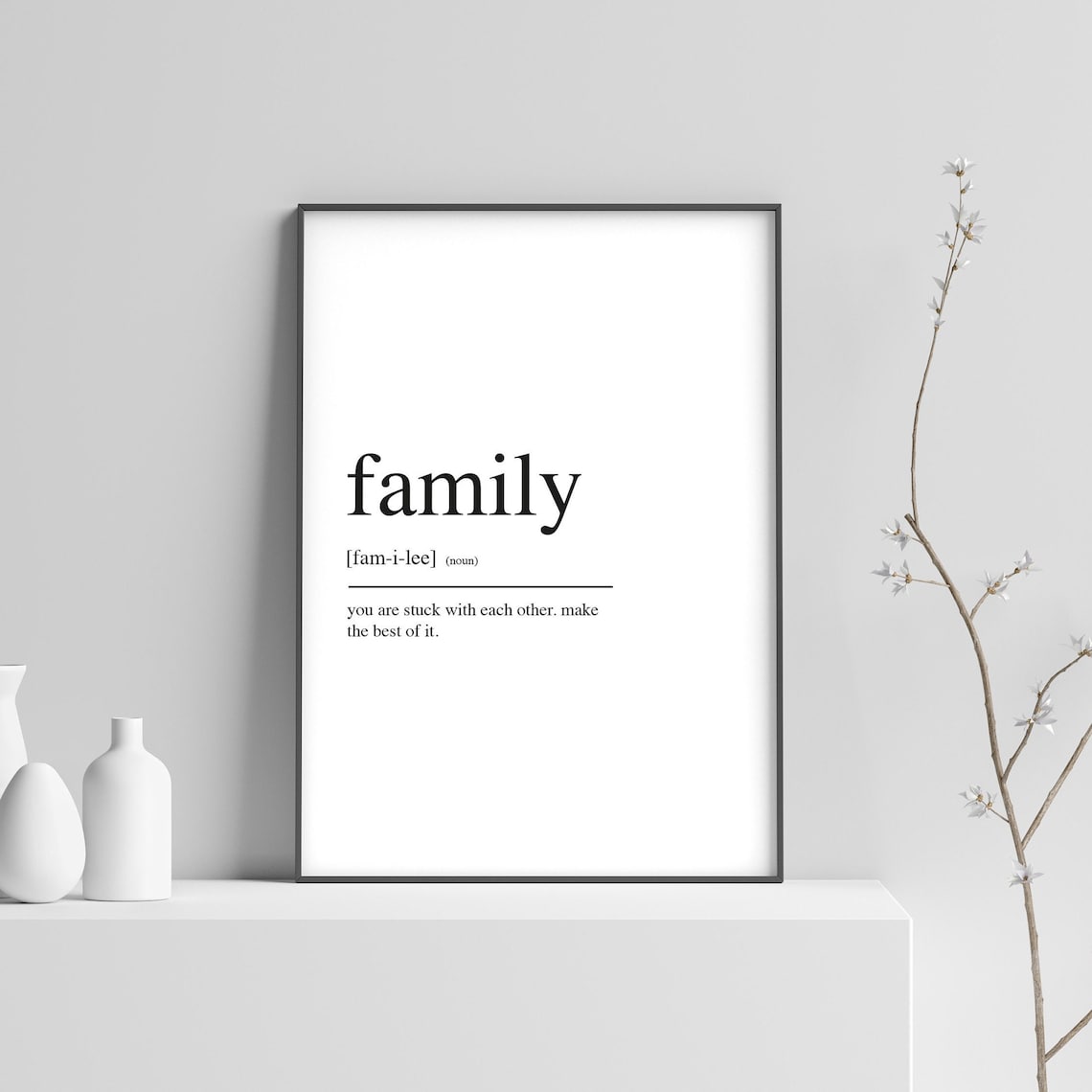 Family Funny Definition Art Print