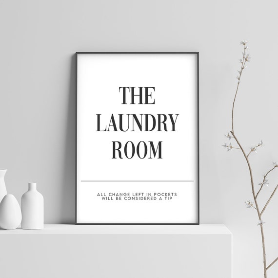 Laundry Room Funny Utility Room Housewarming Poster