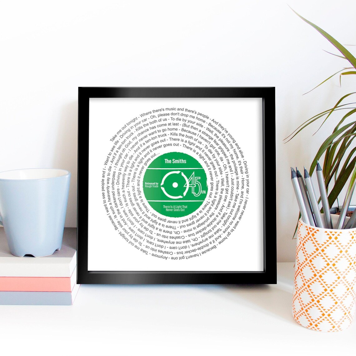 Best Friend Thank You Record Print With Words